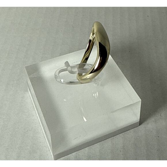 PAVOI 14K Gold Plated Wavy Stackable Ring Size 7 - Picture 4 of 8